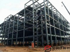 寶潤(rùn)達(dá)新密工地桁架樓承板施工中